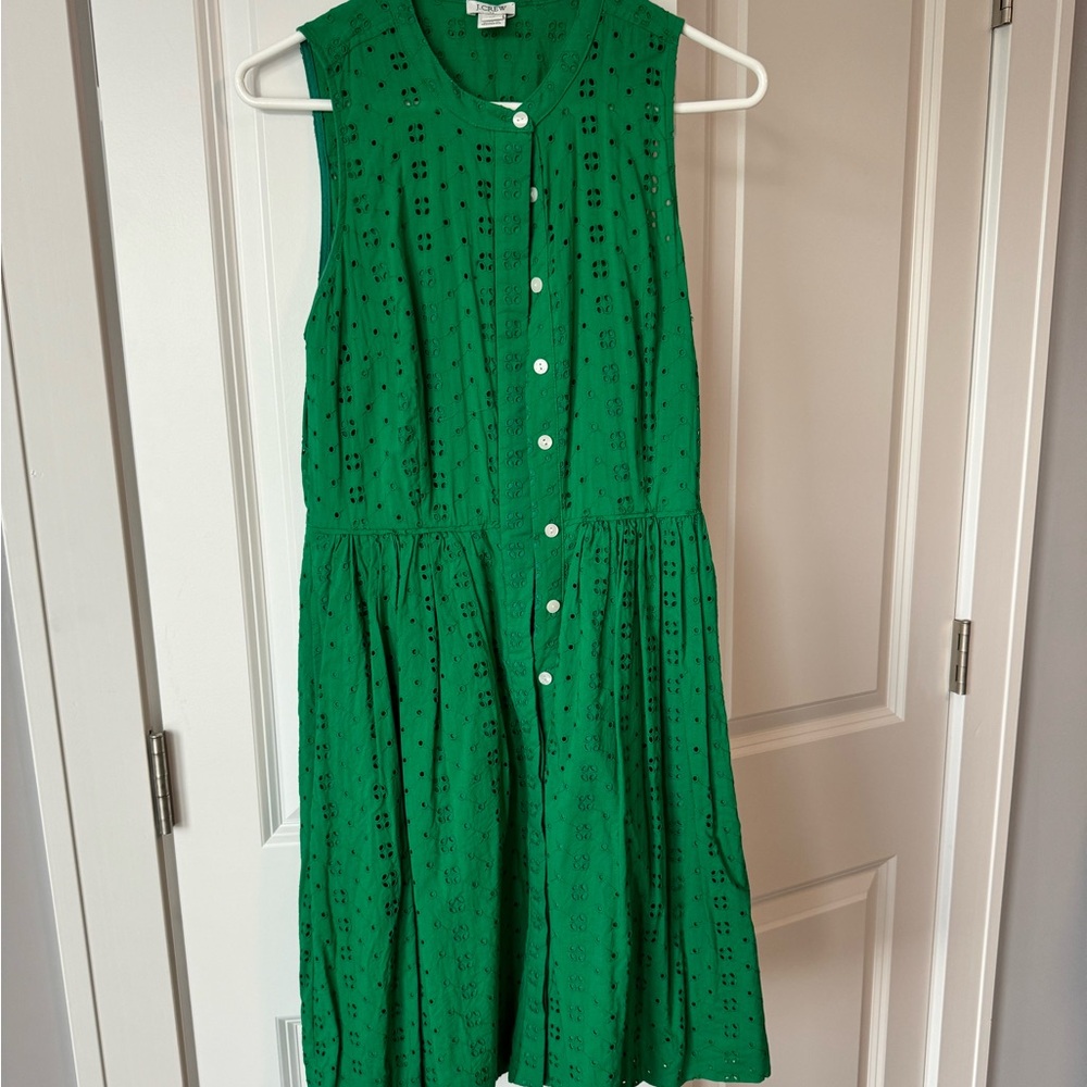 J. Crew Green Dress Size 2
